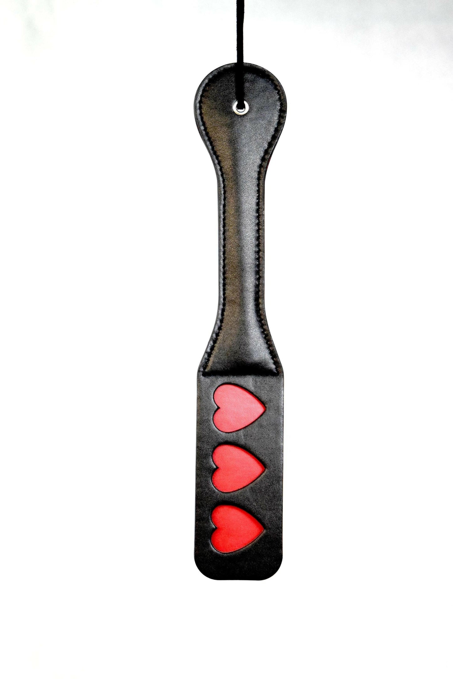 BDSM leather spanking paddle black