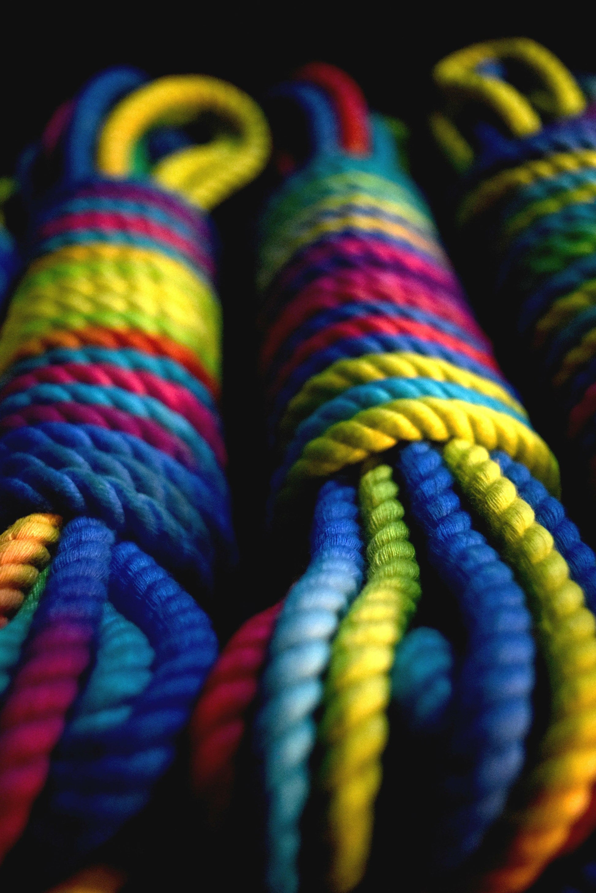coloured bondage seil aus bambusseide