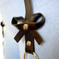 Faux leather harness lingerie black