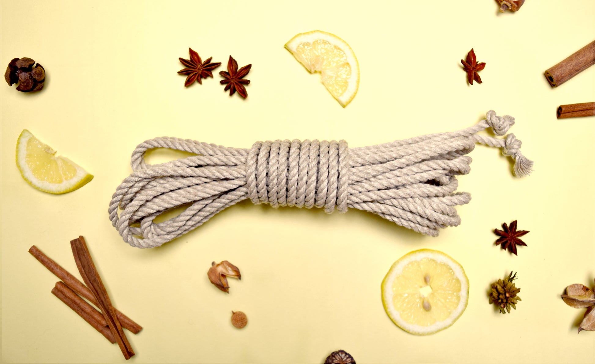 bondage rope made out of high-quality hemp - hanfseil für bondage und shibari