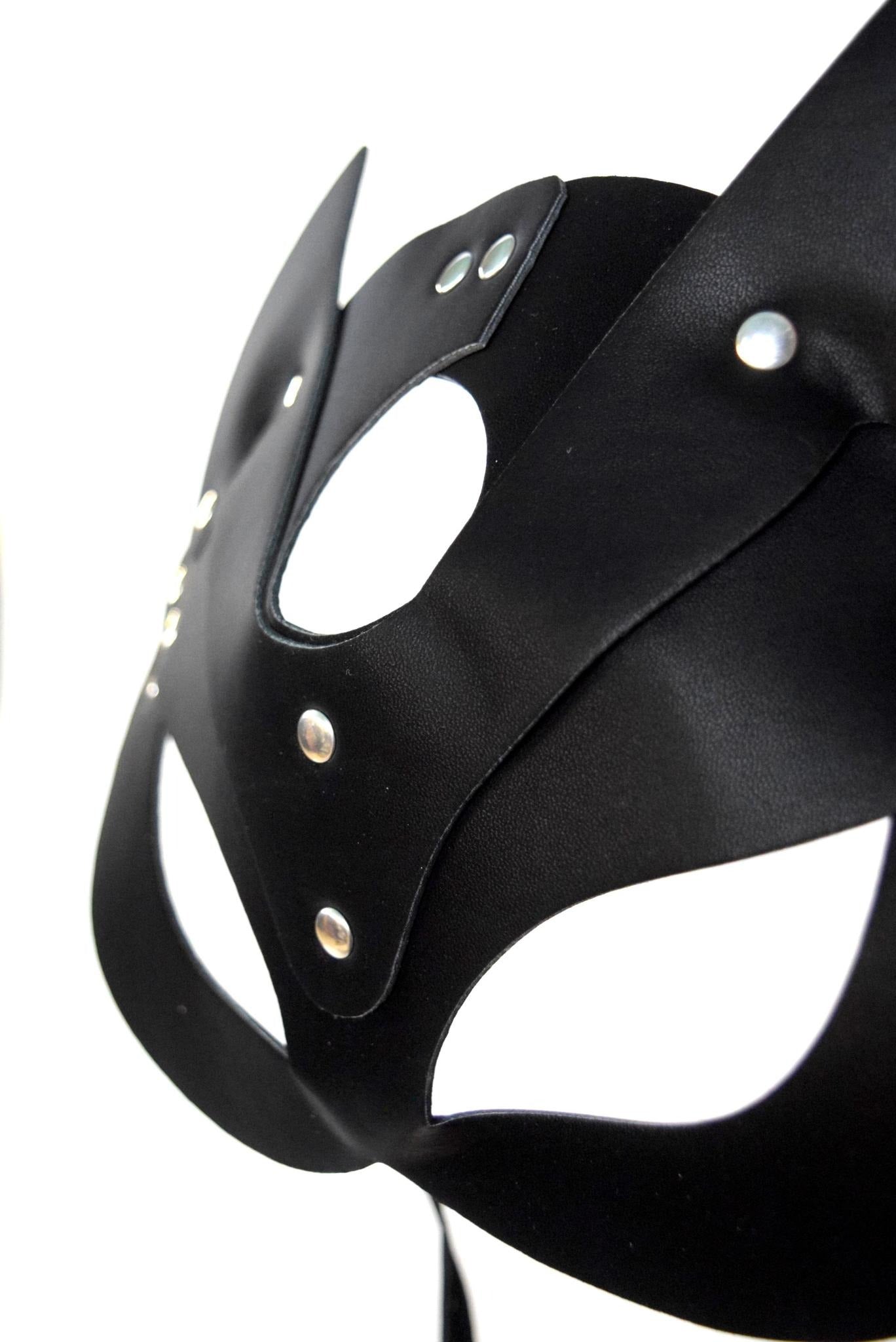 BDSM face mask black