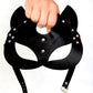 BDSM face mask black