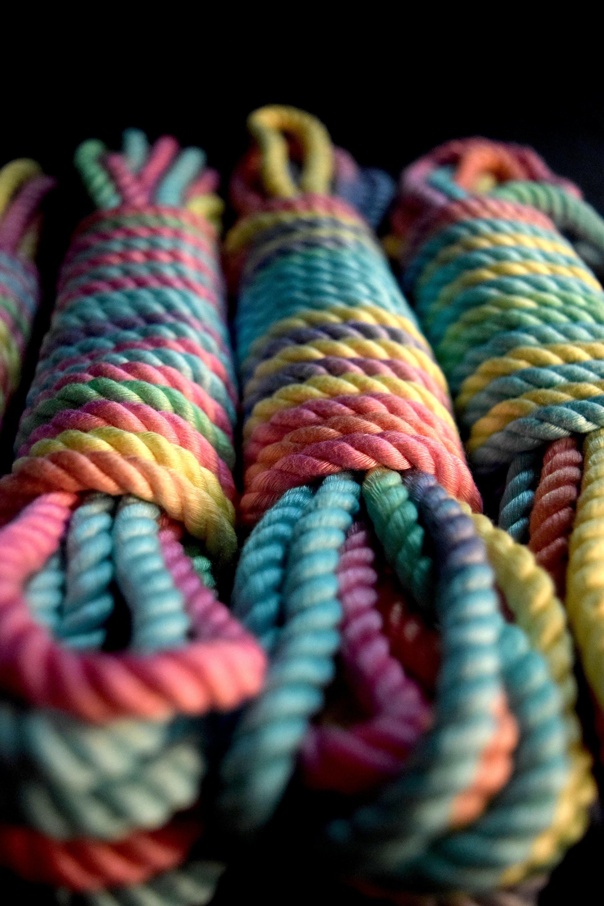 pastell farbene shibari seile - pastel bondage rope