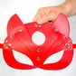 red fetish mask for bondage 